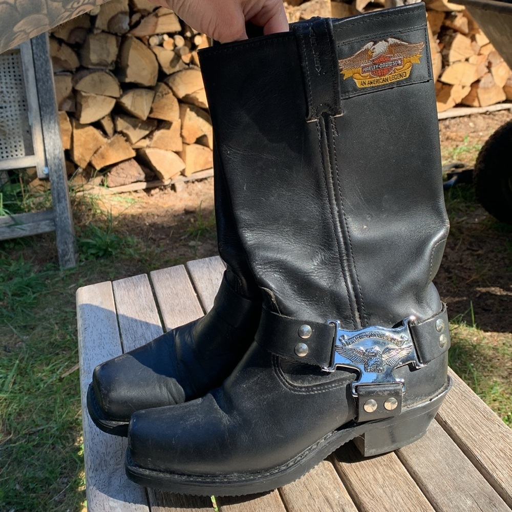Vintage Harley-Davidson Harness boots🦅